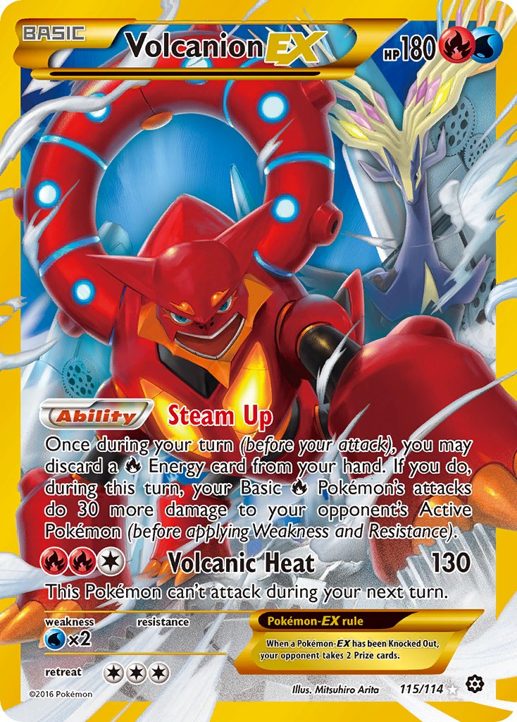 Volcanion EX FULL ART (SECRET) 115-114