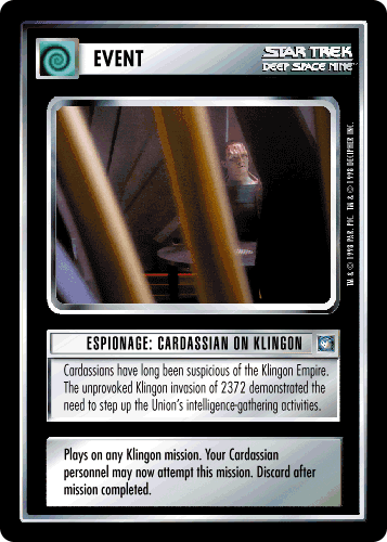 Espionage: Cardassian on Klingon