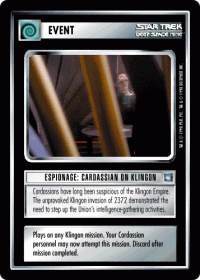 star trek 1e deep space 9 espionage cardassian on klingon