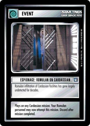 Espionage: Romulan on Cardassian