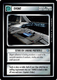 star trek 1e deep space 9 establish landing protocols