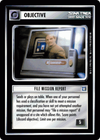 star trek 1e deep space 9 file mission report