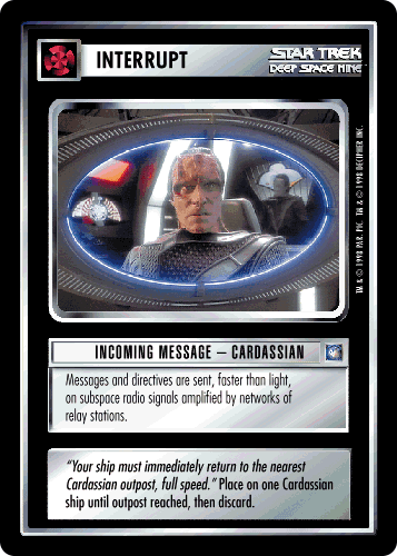 Incoming Message - Cardassian