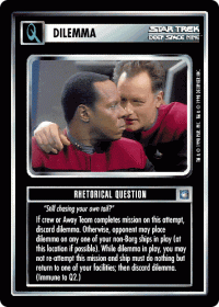 star trek 1e deep space 9 rhetorical question