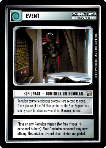 Espionage - Dominion on Romulan