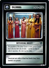 star trek 1e voyager matriarchal society