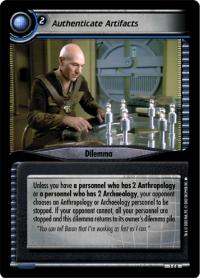 star trek 2e 2e premiere authenticate artifacts