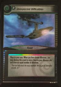 star trek 2e rare promo cards unexpected difficulties 0p33