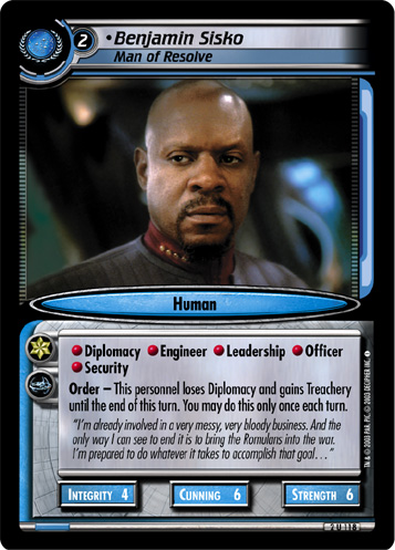 Benjamin Sisko, Man of Resolve