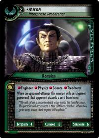 star trek 2e energize mirok interphase researcher