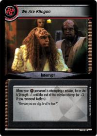 star trek 2e energize we are klingon