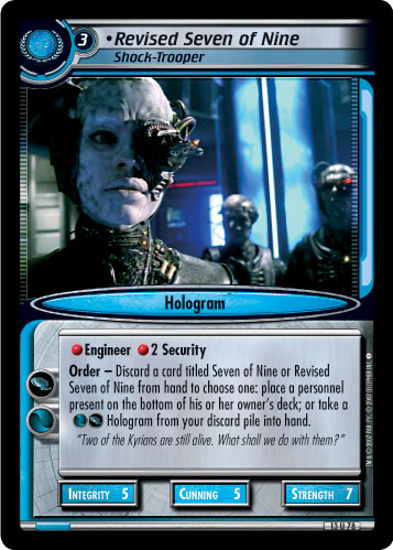 Revised Seven of Nine, Shock-Trooper