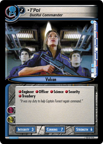 T'Pol, Dutiful Commander