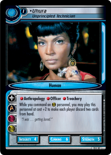 Uhura, Unprincipled Technician