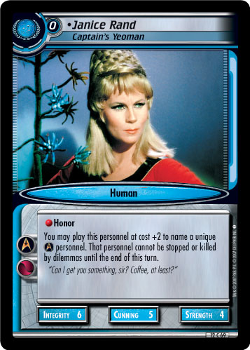 Janice Rand, Captain's Yeoman