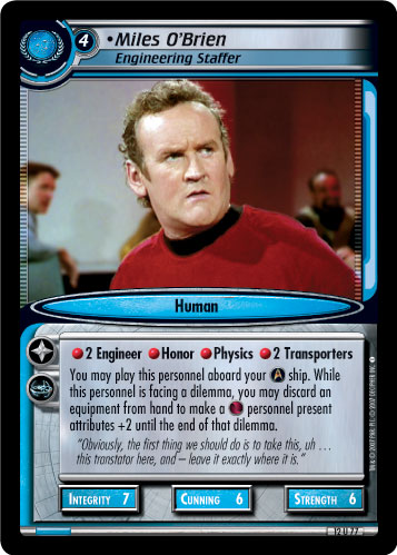 Miles O'Brien, Engineering Staffer