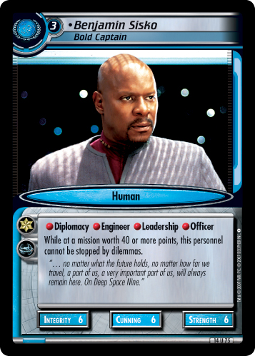 Benjamin Sisko, Bold Captain