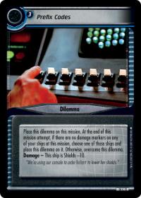 star trek 2e what you leave behind prefix codes