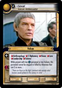 star trek 2e what you leave behind soval vulcan ambassador