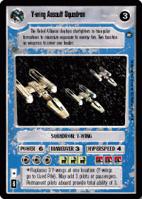 star wars ccg a new hope limited y wing assault squadron