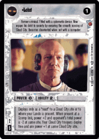 star wars ccg cloud city lobot cloud city