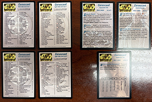 Coruscant Checklist & Rule Card Set