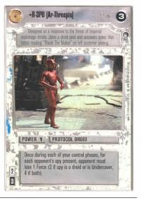 star wars ccg hoth revised r 3po corrected wb