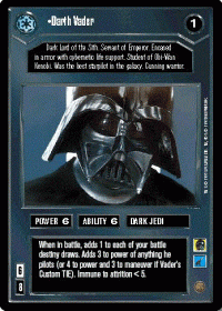 star wars ccg premiere limited darth vader