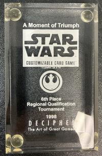 star wars ccg star wars sealed product swccg regional tournament award