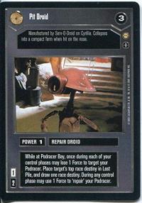 star wars ccg tatooine pit droid dark