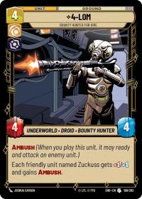 star wars unlimited shadows of the galaxy 4 lom bounty hunter for hire
