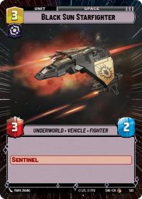 star wars unlimited shadows of the galaxy black sun starfighter hyperspace foil