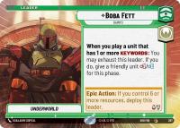 star wars unlimited shadows of the galaxy boba fett daimyo hyperspace foil