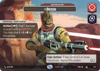 star wars unlimited shadows of the galaxy bossk hunting his prey showcase