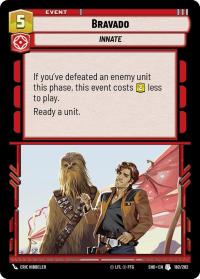 star wars unlimited shadows of the galaxy bravado foil