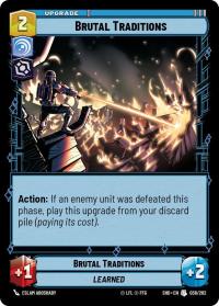 star wars unlimited shadows of the galaxy brutal traditions foil