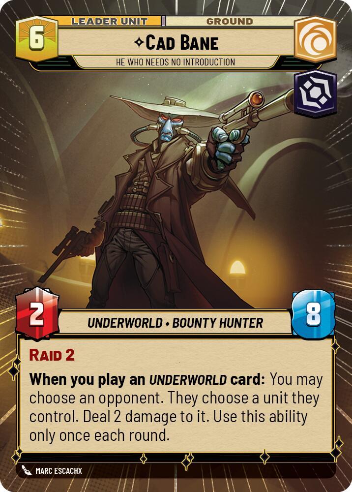 Cad Bane - He Who Needs No Introduction (Hyperspace) - Foil