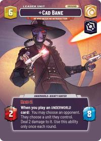 star wars unlimited shadows of the galaxy cad bane he who needs no introduction showcase