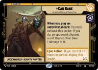 star wars unlimited shadows of the galaxy cad bane he who needs no introduction