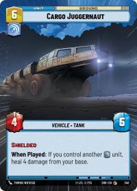 star wars unlimited shadows of the galaxy cargo juggernaut hyperspace