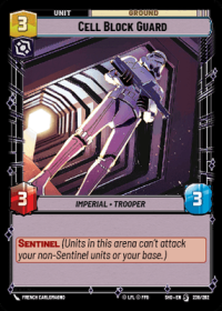 star wars unlimited shadows of the galaxy cell block guard