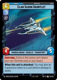 star wars unlimited shadows of the galaxy clan saxon gauntlet