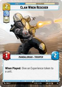star wars unlimited shadows of the galaxy clan wren rescuer hyperspace foil