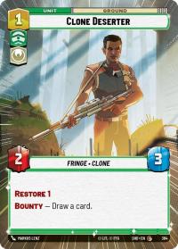 star wars unlimited shadows of the galaxy clone deserter hyperspace