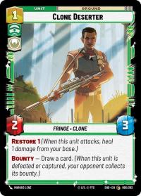 star wars unlimited shadows of the galaxy clone deserter