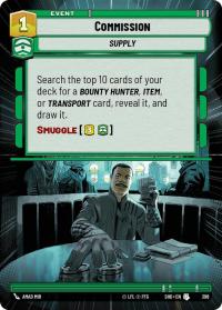 star wars unlimited shadows of the galaxy commission hyperspace foil