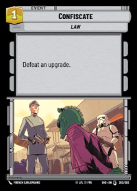 star wars unlimited shadows of the galaxy confiscate sog