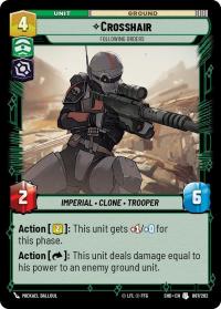 star wars unlimited shadows of the galaxy crosshair following orders foil