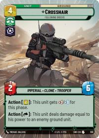 star wars unlimited shadows of the galaxy crosshair following orders hyperspace foil
