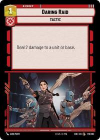 star wars unlimited shadows of the galaxy daring raid foil